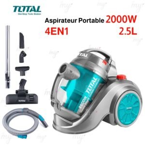 Aspirateur Sans Sac 2000W 2.5L Total TVC20258