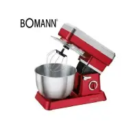 Robot Pétrin Multifonctions 6.3 L - 1200 W - Rouge/Gris Bomann