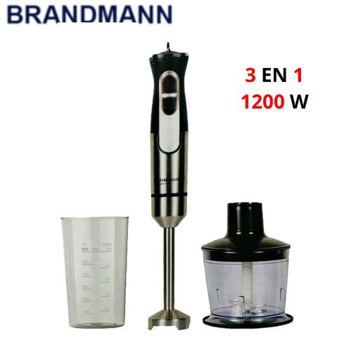 Bras Mixeur inox 3 en 1 - 1500W Brandmann – Image 2