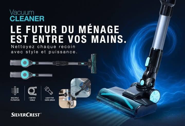 Aspirateur Balai Pro 600W Cable 7M Flexible SilverCrest VC1905AC – Image 12