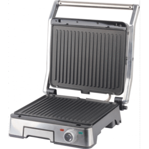 Gril Et Panineuse Saine En Inox Avec Ouverture À 180° 2000W Techwood TGD-2018D