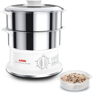 Cuiseur À Vapeur 6Litres 900w Avec 2 Bols En Inox Seb VC145100