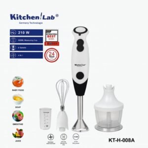 Bras Mixeur inox 4 en 1 KitchenLab 210W 500ML KitchenLab KT-H-008A