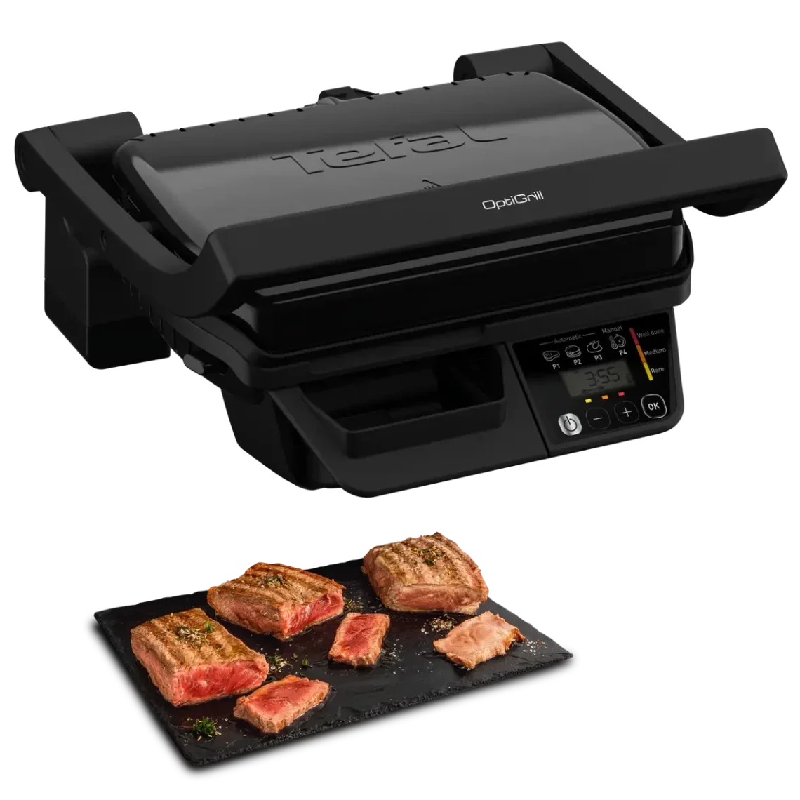 Grill À Viande Électrique 2000W OptiGrill Tefal GC7P0810
