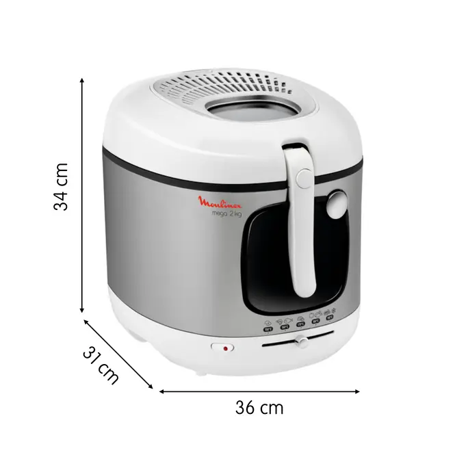 Friteuse Mega 2100W - 2 kg Moulinex AM480070 – Image 8