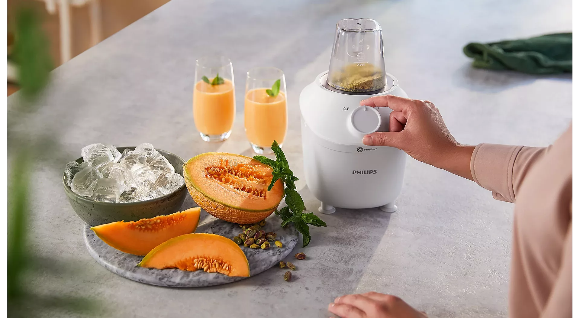 Blender Professionnel 450W Avec Technologie ProBlend Series 3000 Philips HR2041/30 – Image 8