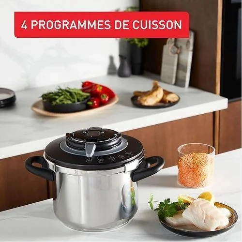 Seb Cocotte-Minute Clipso+ CHEF (4.5L, 6L, 8L, 10L) Induction Inox – Image 4