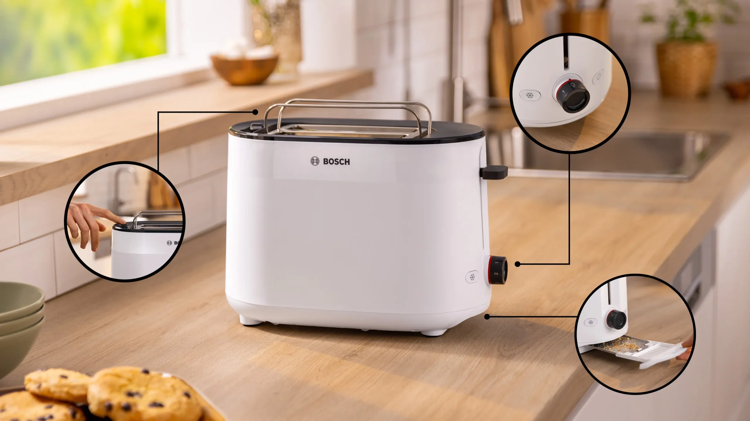 Toaster compact MyMoment Blanc TAT2M121 – Image 9