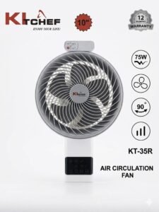 Ventilateur mural innovant KLCHEF 10° (25 cm) - Modèle KT-35R