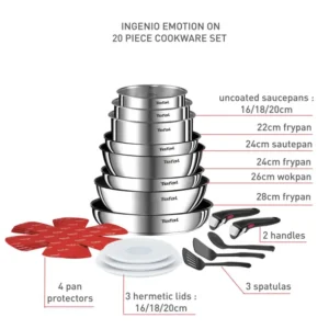 Ingenio Emotion On Batterie de cuisine 20 piècesL897SK04