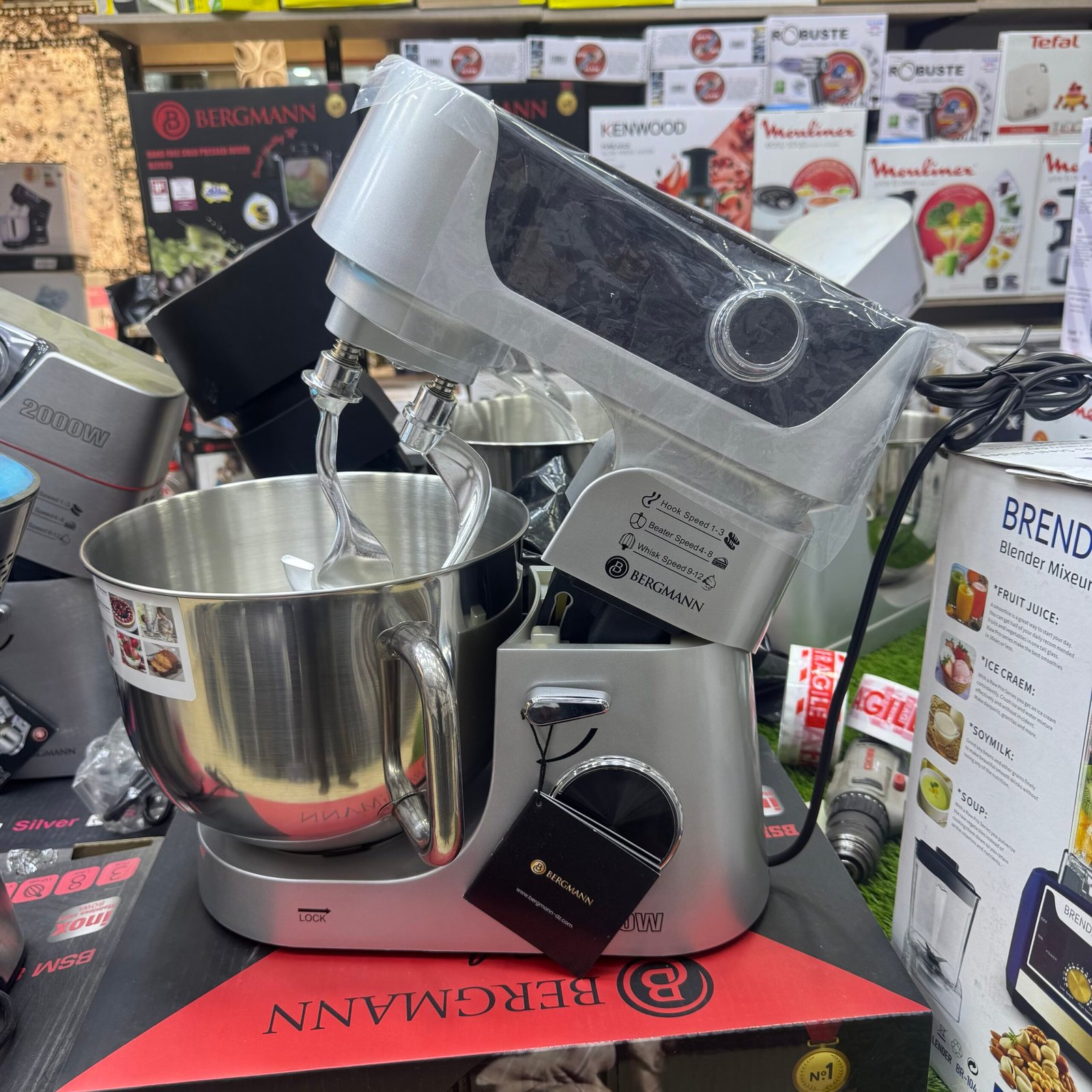 Robot pâtissier professionnel Bergmann – SilverCHEF+ 2000W Modèle BSM 8008S