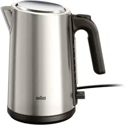 Braun Identity Collection WK5200BK Electric Kettle Stainless Steel Capacity 1.7 L 2200 W 360° Rotating Base Water Level Indicator Cord Winding Automatic