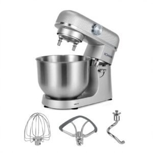 BOMANN KM 6179 CB – Pétrin / Robot Pâtissier Professionnel Puissance 2000 Watts max
Bol XXL en acier inoxydable 6.0 Litres