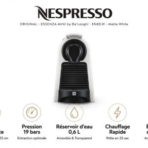 Nespresso Essenza Mini EN85.W Matte White by De'Longh