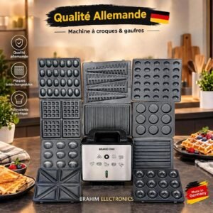 BRANND ONE Ss 2026 - Appareil à Sandwichs 10 en 1 - 2000W - Design Allemand - 10 Plaques Interchangeables - Garantie 2 Ans