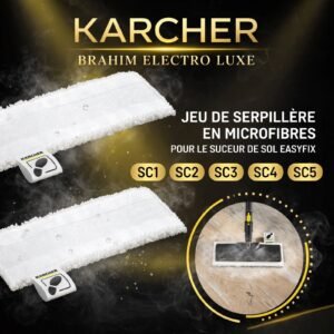 Chiffons en Microfibre Pour Buse de Sol Easyfix Kärcher
