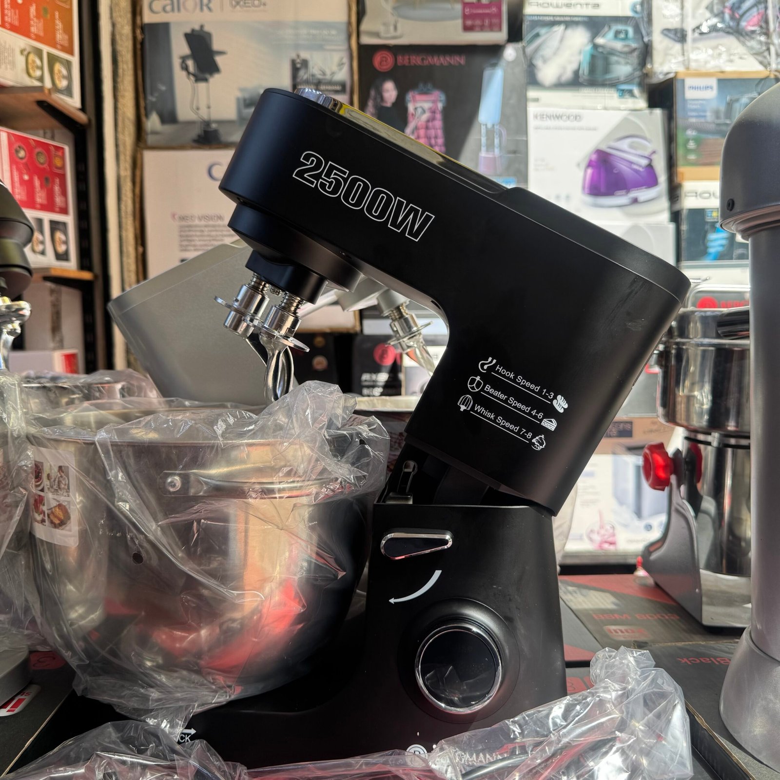 Robot Pâtissier Professionnel Bergmann SilverCHEF+ BSM 2046 8L 4KG 2500W – Image 4