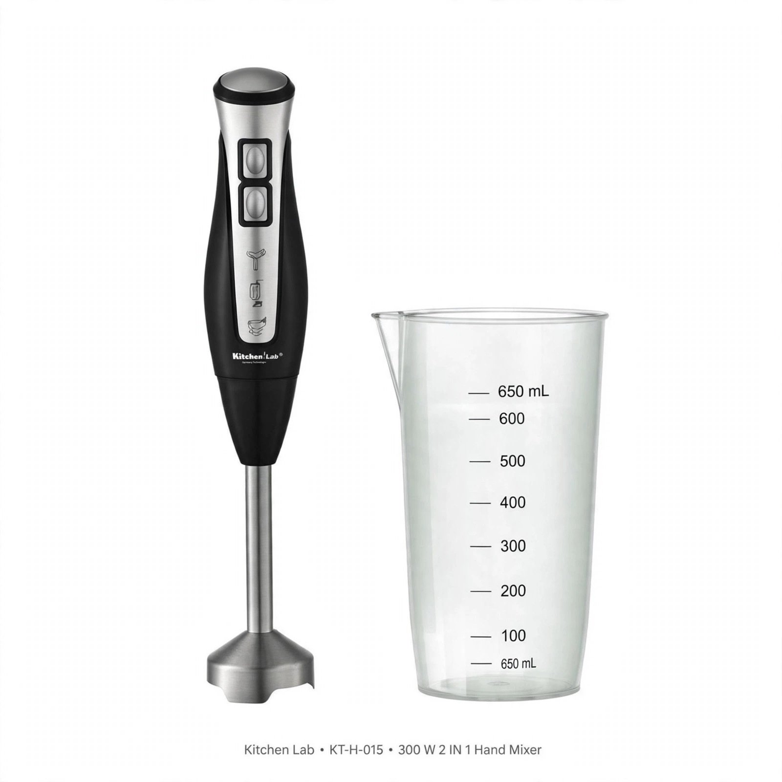 Kitchen Lab KT-H-015 - Mixeur Plongeant 2 IN 1 - 300W