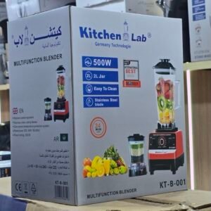 Kitchen Lab KT-B-001 - Blender Multifonction 2 en 1 - 500W - 2L