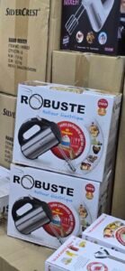 ROBUSTE - Batteur Électrique 250W - 5 Vitesses - Inox