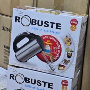 ROBUSTE - Batteur Électrique 250W - 5 Vitesses - Inox