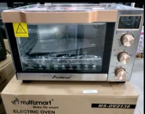 Multismart MS-OV2136 - Four Électrique Ventilé 36L - Inox Silver / Rose Gold