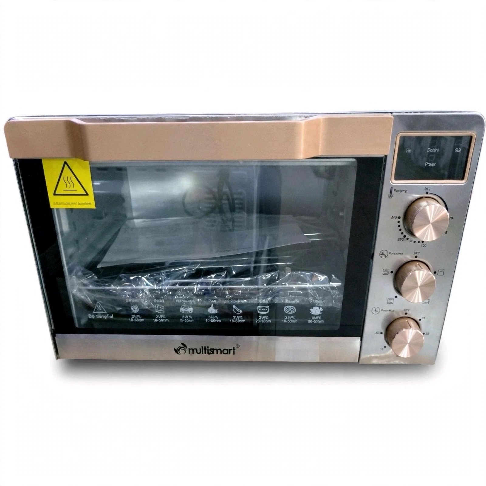 Multismart MS-OV2136 - Four Électrique Ventilé 36L - Inox Silver / Rose Gold – Image 4